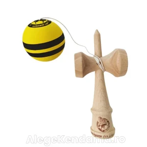 Kendama Profesională Samurai 90KD – Bilă din Lemn + Sticker Telefon